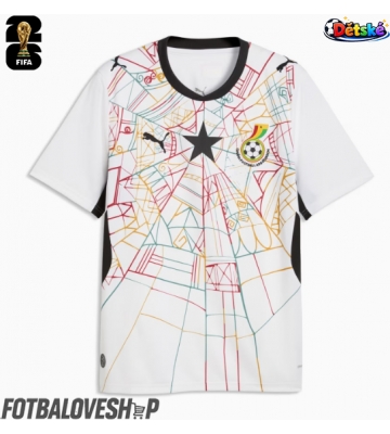 Ghana Dětské Domácí Dres MS 2026 Krátký Rukáv (+ trenýrky)